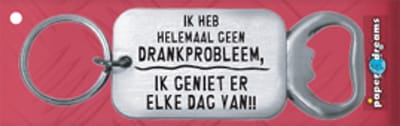 Paperdreams Sleutelhanger/opener geniet iedere