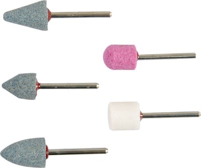 KWB - Slijpsteenset Mini op 3mm stift - Slijpstift Stiftsteen - 5-delig