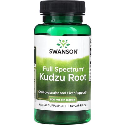 Volledig Spectrum Kudzu Wortel, 500 mg, 60 capsules