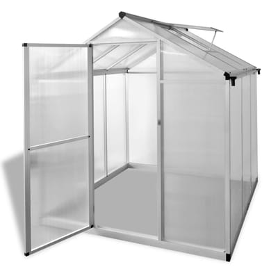 vidaXL - Tuinkas - 3,46 - m² - versterkt - aluminium