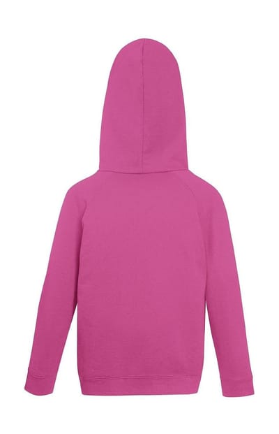 Fruit of the Loom Kids hoodie - Maat 116 (5-6) - Kleur Roze