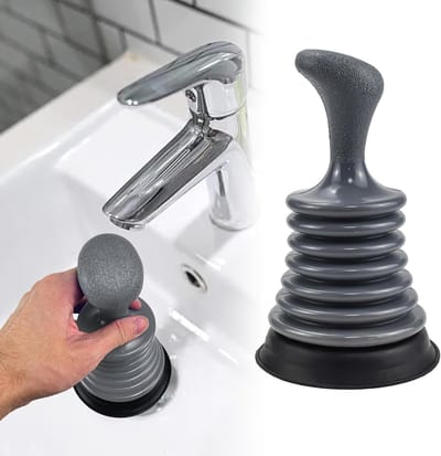 SolidKeus - Kleine Zuigcup Ontstopper 18 cm voor Gootsteen en Toilet