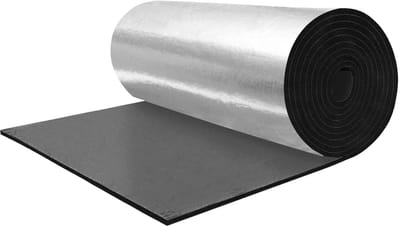 Dailygoods- Geluidsdemper Zelfklevend - Geluidsisolatie - Warmte-isolatie - Glasvezel - Gesloten Celschuim - 100x100cm 6mm