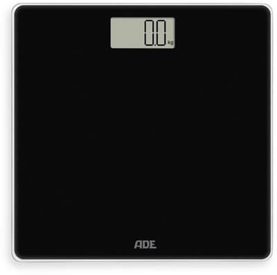 Digitale Personenweegschaal Amina Zwart 30x30cm - Incl. 2x Aaa - Lcd Display