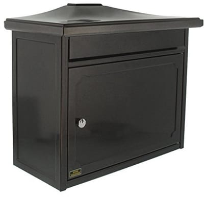 Stalen brievenbus met comfortabele diepte en A4 gleuf