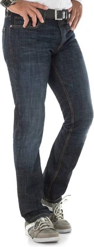 Alberto - Heren Jeans - Heren - W40 X L30 - Blauw - Katoen - 8937-1896-Pipe