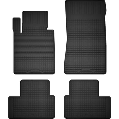 Wielganizator BasicProtect Serie - Auto Rubbermatten - 4 Stuks - BMW 3 E46 Compatible - Antislip