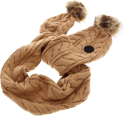 GUESS Sjaal Scarf 25X180 Coffee Cream Lichtbruin