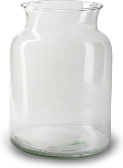 Jodeco Bloemenvaas Nobles - helder transparant - glas - 19 x 25 cm - fles vaas