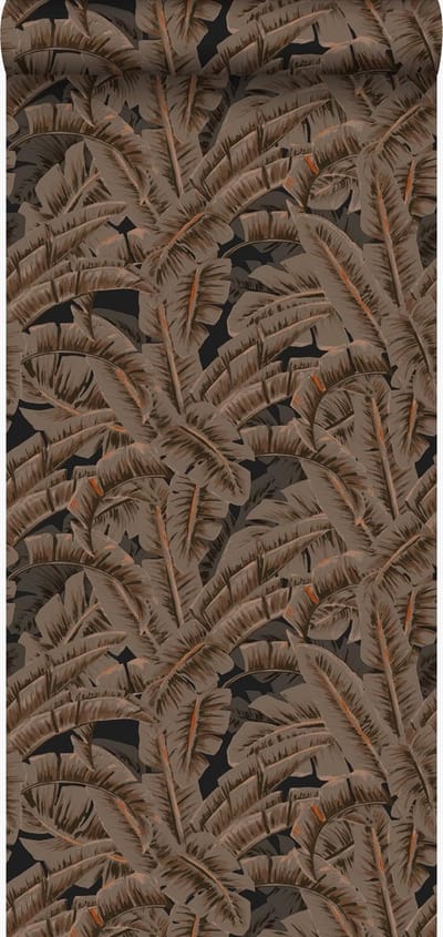 Origin Wallcoverings behang palmbladeren roest bruin - 53 cm x 10.05 m - 347441