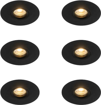 QAZQA 102871 - Inbouwspot - 6 stuks - Ø 120 mm - - Woonkamer | Slaapkamer | Keuken