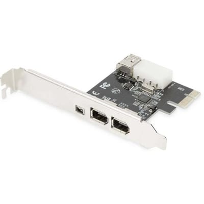 Digitus DS-30201-5 3 + 1 poorten FireWire 400-controllerkaart FireWire 400 PCIe