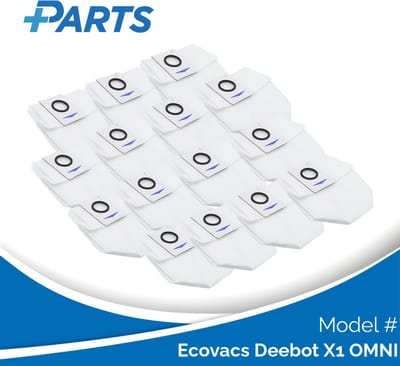 Ecovacs Deebot X1 OMNI Stofzakken (15 Stuks, Plus.Parts® alternatief voor D-DB03-0003)