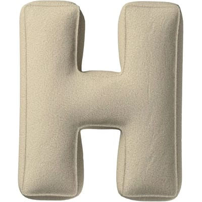 Kussen letter h Yellow Tipi Boucle