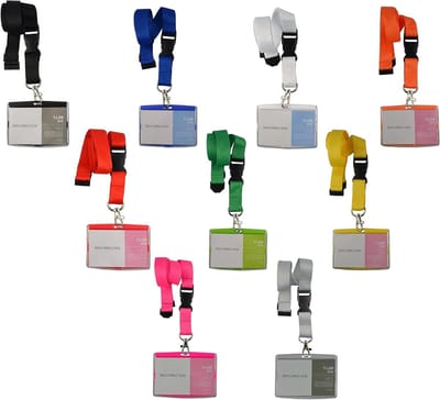 Kaarthouder Lanyard - Naam Tag - Toegang Beheren - Veiligheidsslot - Creditcard Formaat - Schokkend Roze