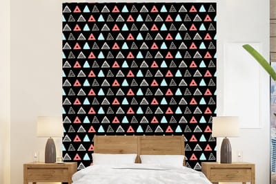 Behang - Fotobehang Jongens - Design - Driehoek - Breedte 225 cm x hoogte 280 cm