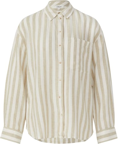 Ruime blouse gemaakt van een linnenmix voor dames s.Oliver