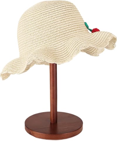 Houten Hoedenstandaard - Display Houder - Accessoires Presenteren - Robuust Houtmateriaal - 30 cm Hoog - Natuurlijk Hout