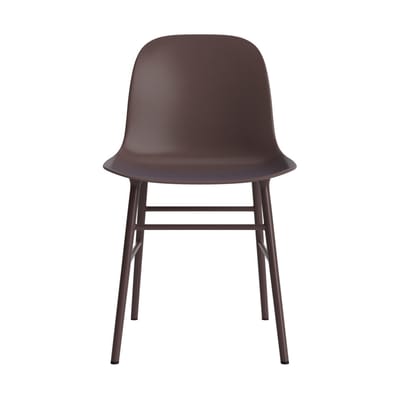 Normann Copenhagen Form stoel met metalen frame - NormannCopenhagenFormBrown