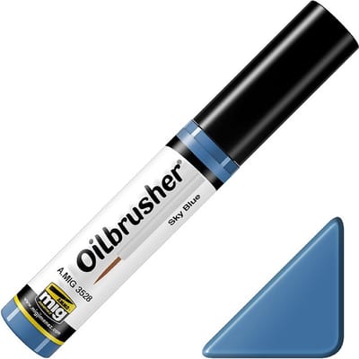 AMMO by Mig Jimenez Hobbyverf Enamel verf - MIG 3528 Oilbrusher Sky Blue Oilbrusher(s) - 10 ml