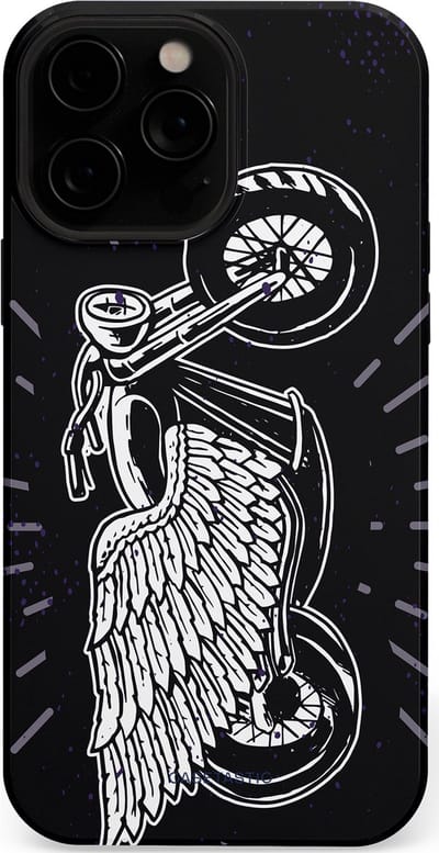 Casetastic Hoesje Geschikt voor Apple iPhone 13 Pro Max Magsafe - Stijlvolle Beschermende Duo-layer Case - Retro highway
