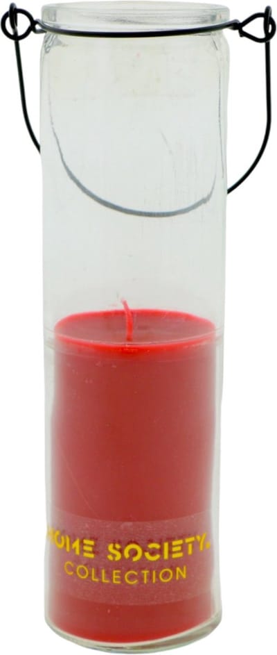 Home Society - Candle Tube - Frank - Hang Kaars in glas - Kaars - Rood