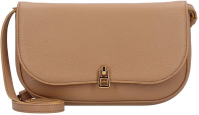 COCCINELLE Leren Schoudertas Avondtas Magie Mini Bag Skin Lichtbruin