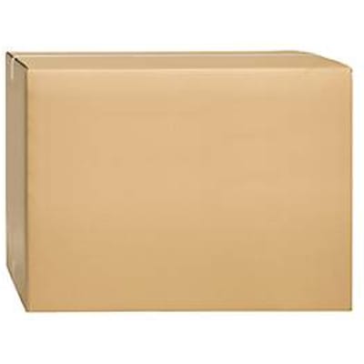 Golfkartonnen vouwdozen, dubbele golf, 800 x 600 x 600 mm, bruin