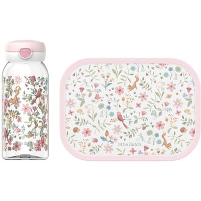 Mepal Lunchset (drinkfles met flipdop & lunchbox) Campus - 600 + 750 ml - Broodtrommel en Drinkbeker voor kinderen - Bento box - Drinkfles met flipdop - Fairy Wonders