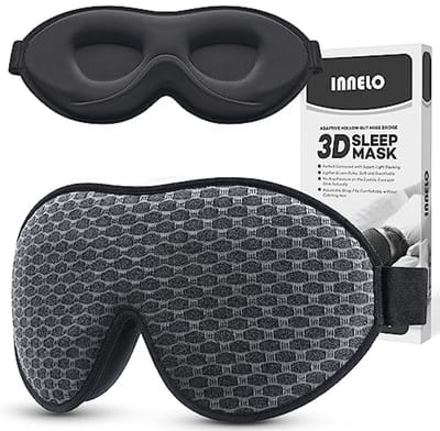 Comfortabel slaapmasker voor mannen en vrouwen - 3D-contour, drukloos en zacht oogmasker voor een optimale nachtrust