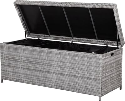 MODENA - Kussenbox - Lichtgrijs - PE rotan