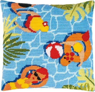 Vervaco - Schuine spansteekkussen kit - Zomer - PN-0200155 - Borduren - Borduurpakket - Borduurpakket volwassenen - Borduurpakket kind