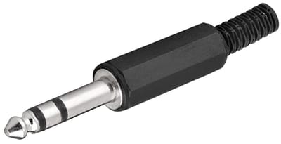 S-Impuls 6,35mm Jack (m) connector - plastic - 3-polig / stereo