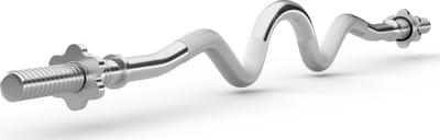Zipro® Halterstang 120cm ⌀28mm- Curlstang - Schroefsluiting Star Lock - Curl bar - halters en gewichten - Geschikt voor Krachttraining, Fitness, CrossFit & Functional Training - Sport Gewichten voor Thuis