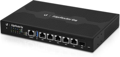 Ubiquiti 6P - Router - Gigabit - Power over Ethernet (POE) - 6 poorten - Grijs