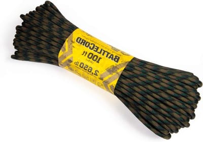 BattleCord Touw - Paracord Touw - Outdoor Activiteiten - UV-Bestendig Materiaal - 15.24 Meter - Woodland