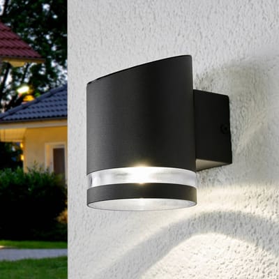 Lindby - solar buitenlamp - 1licht - Roestvrij staal, kunststof - H: 13 cm - grijs, transparant - Inclusief lichtbron