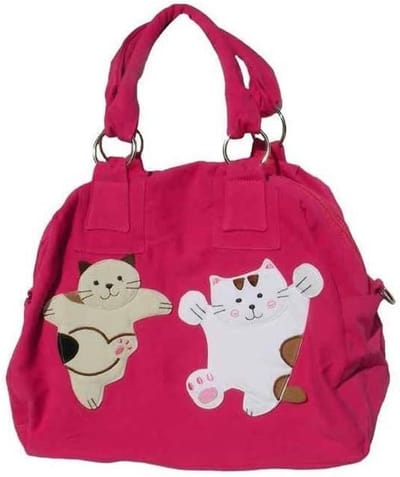 Grote Tas - Dames Handtas - Dagelijks Gebruik - Japans Design - 34 x 27 cm - Fuchsia