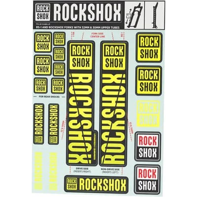 Stickerset voor vorken tot 2018 Rockshox