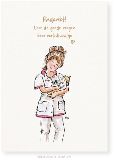 bedankt verloskundige