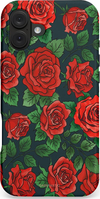 Casetastic hoesje geschikt voor Apple iPhone 16 Plus - MagSafe - Dubbellaagse bescherming - Rozen rood - Fashion Case - Bordeaux Donkergroen Donkergrijs Terracotta