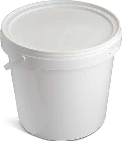 10 liter emmer wit rond