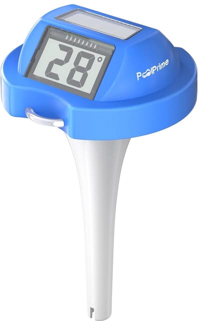 Digitale Zwembadthermometer - Drijvende Meter - Water Temperatuur - Groot LCD Scherm - 18x10x10 cm - Lichtblauw