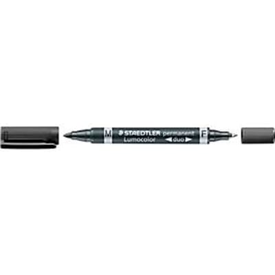 Permanente markeerstift Staedtler Lumocolor 348-9 Zwart (10 Stuks)