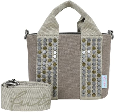 Fritzi aus Preußen schoudertas Bini Limited Crossbody Rivet Lichtbruin