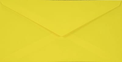 Gladde gele enveloppen DL - 110 x 220 mm - 25 stuks - NK natgelijmde - 115 gram - Sirio Color - Netuno