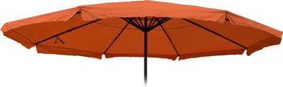 Vervangende hoes voor marktparasol Meran Pro, horeca parasol met doek Ø 5m, polyester ~ terracotta
