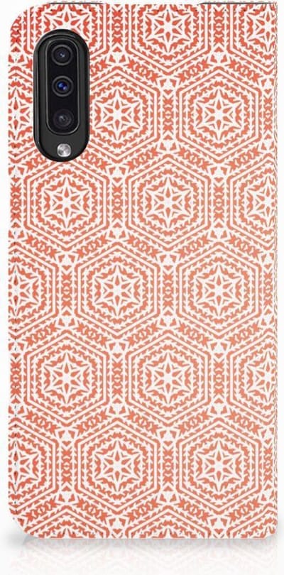 Samsung Galaxy A50 Hoesje met Magneet Pattern Orange