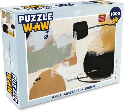 Puzzel Paint - Abstract - Kleuren - Legpuzzel - Puzzel 1000 stukjes volwassenen