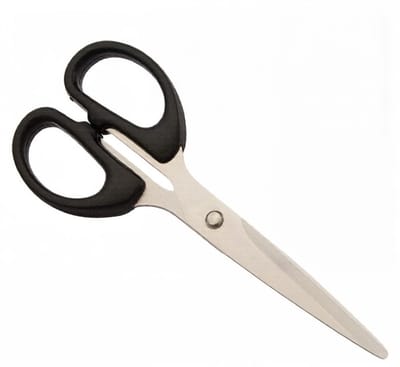 Dailygoods- Stofschaar Professioneel - Roestvrij Staal - Kartelschaar - Knutselschaar - Multifunctionele Kantoorschaar - Nauwkeurige Snede - Knipschaar